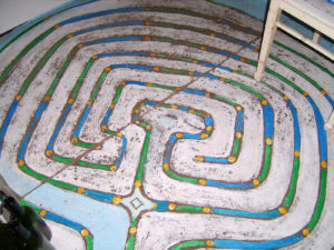 C.TvM-Labyrinth on Floor of Kitchen In Studio ViVo